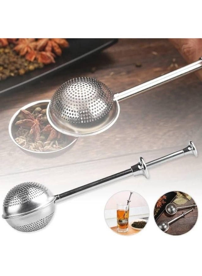 Herb Strainer with Spring – A practical tool for filtering tea and herbs easily and accurately. - Image 1