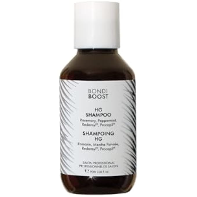 BONDIBOOST HG Anti-Thinning Shampoo for Women & Men [3.04 fl oz], Clinically Tested to Promote Fuller + Thicker-Looking Hair, Natural Mint Scent + Procapil, Redensyl & Rosemary Formula, Sulfate-Free