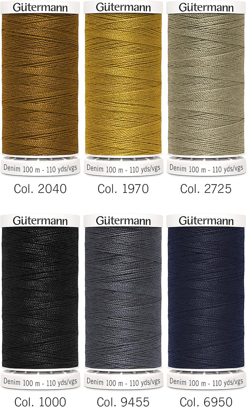 Gtermann Gutermann Thread Denim 6 SPLS Denim Multicoloured - Image 4