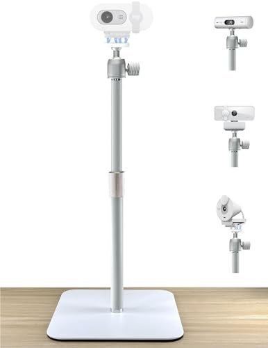 AceTaken White Webcam Magnetic Stand Holder for Logitech Brio 100 Brio 300Brio 500C270C310 webcams - Image 1