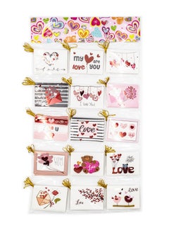 Gulf Flowers Assorted Valentine Cards, 9cm x 6cm, Love-Themed Greeting Cards for Special Occasions 