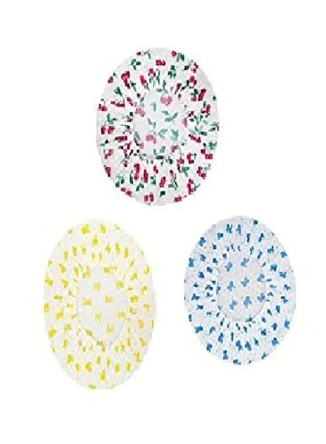 CONNECTWIDE Shower Caps, 6 Pcs Waterproof Bath Caps Abs Reusable Shower Caps Elastic Band Bath Hair Hat Stocking Stuffers for Women Ladies Spa Salon - Image 5