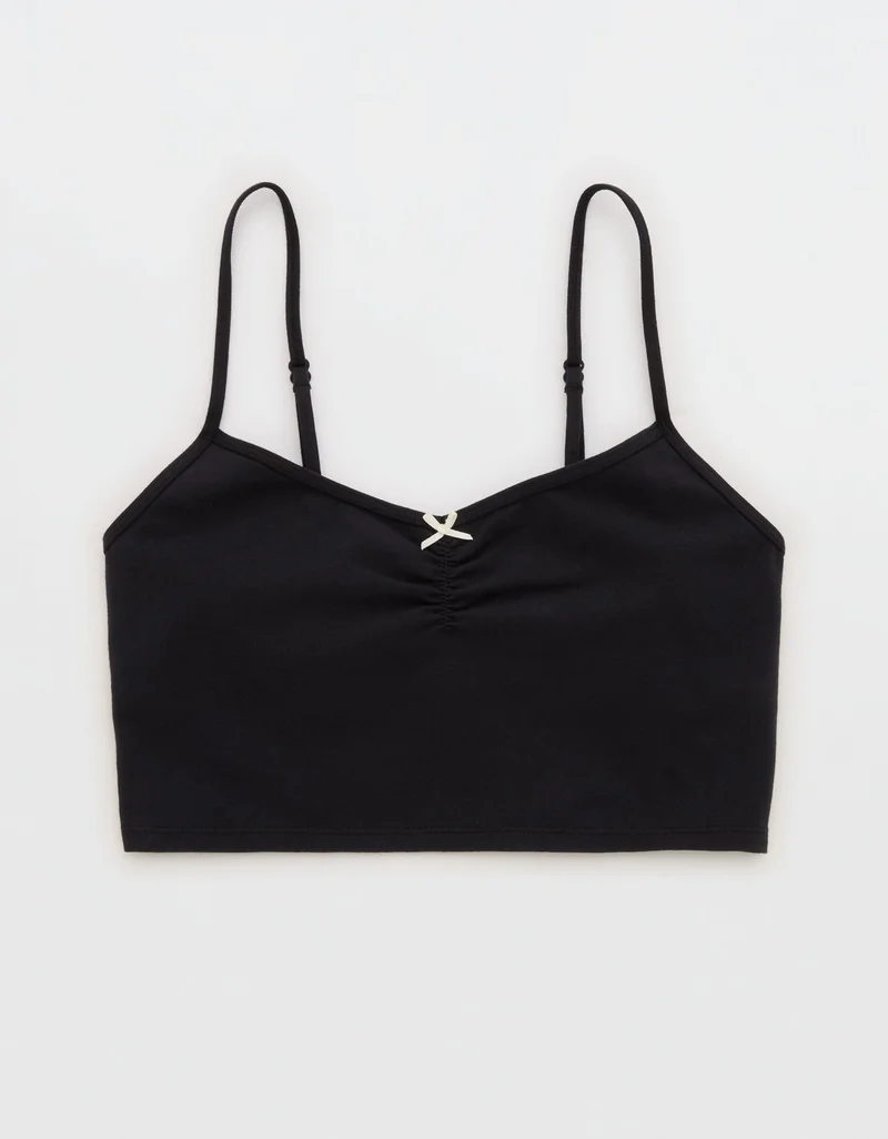 Aerie  Superchill Cotton Ruched Bra Top for Women | Best Price UAE