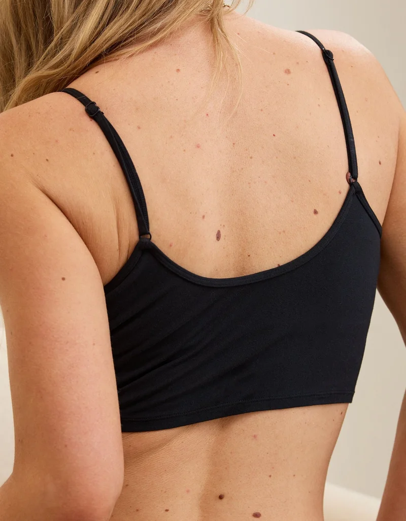 Aerie Superchill Cotton Ruched Bra Top