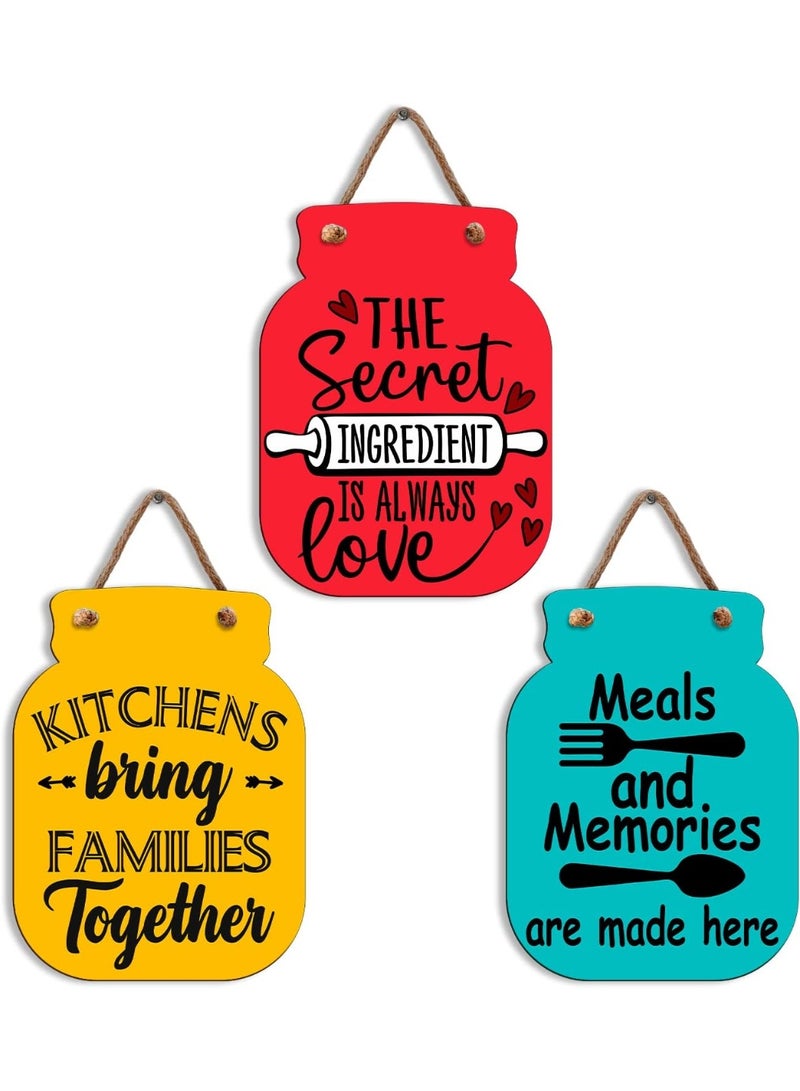 Home Care Artworks Kitchen Wall Art Decor | Kitchen Decorations for Walls | Kitchen Wall Decor | Wooden Wall Art | Kitchen Decor Accessories - Image 1