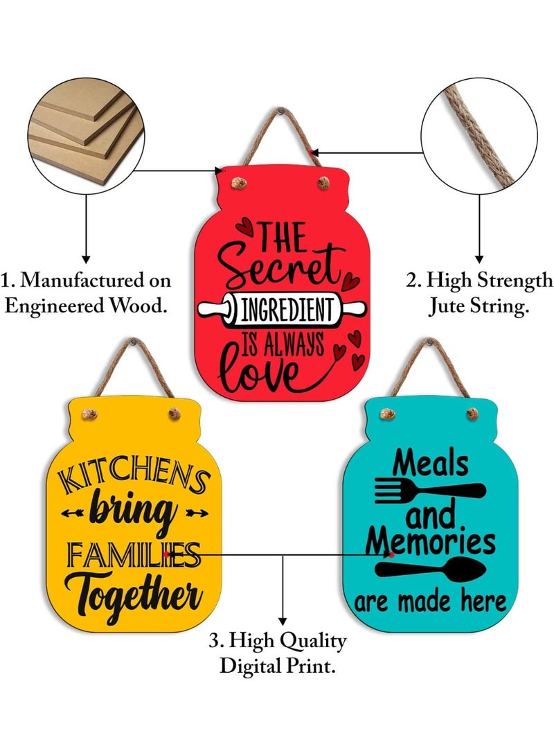 Home Care Artworks Kitchen Wall Art Decor | Kitchen Decorations for Walls | Kitchen Wall Decor | Wooden Wall Art | Kitchen Decor Accessories - Image 2