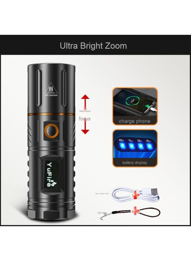 T40 Super Bright LED Flashlight - Ultra Bright White Laser Light