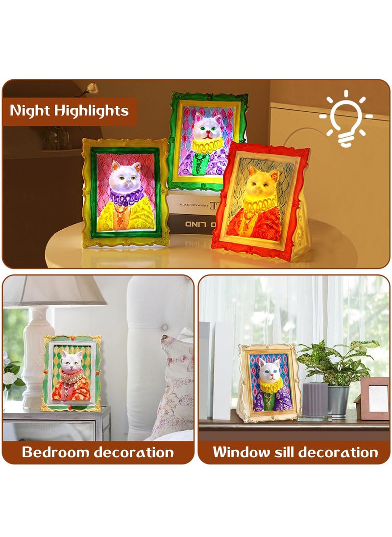LKTOCAFT - Paint Your Cat Photo Frame Lamp Art Craft Kits, Party Favors for Kids DIY Toys Night Light, Art Supplies Painting Kit for Kids Ages 6-12, Boys Girls Birthday Gift - Image 1