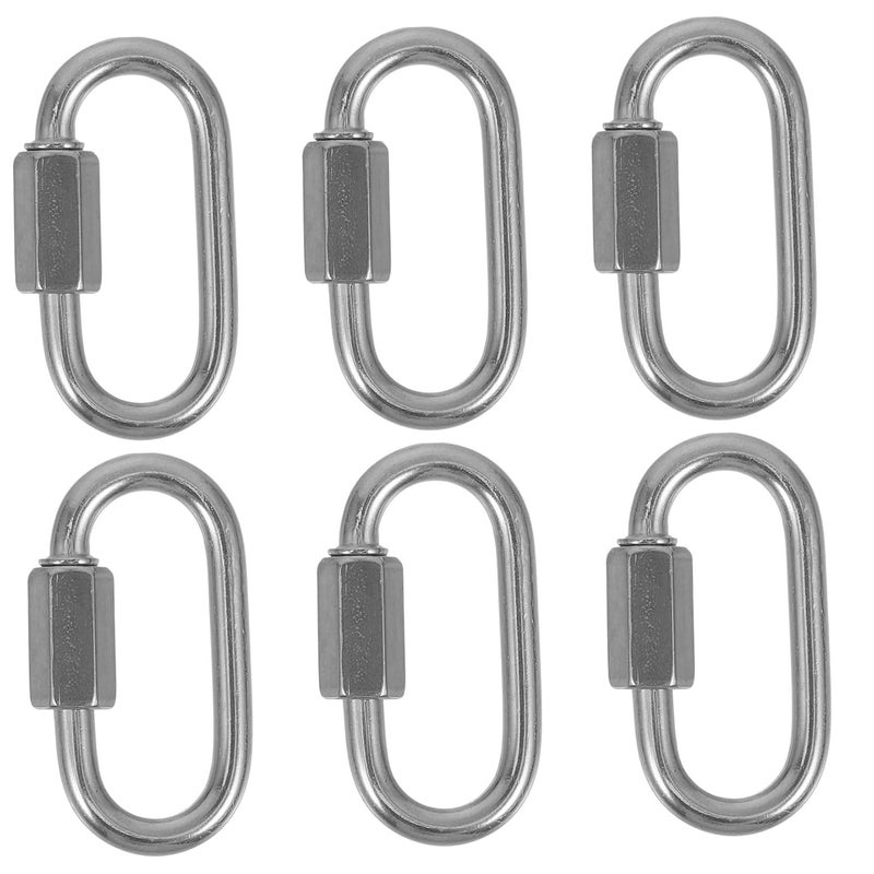 Heavy Duty Stainning Steel Quick Link Connectors 4 2X2 2X0 8CM for Outdoor Camping Marine - Image 1