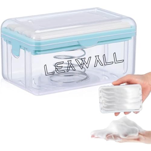 LEAWALL Easy Cloth Plastic Washing Soap Roller, Dispenser Case with Lid Having Roller Viral soap Roller Dispenser for Clothes soap Stand for Bathroom soap Box Cloth Brush for Washing Clothes (1Pc) - Image 1