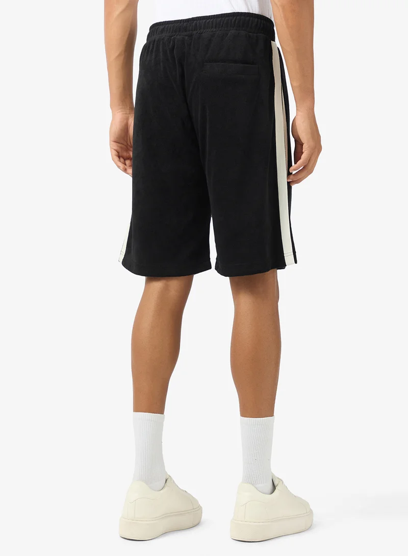 JACK & JONES  Drawstring Towelling Stripe Sweatshort for Men | Best Price UAE