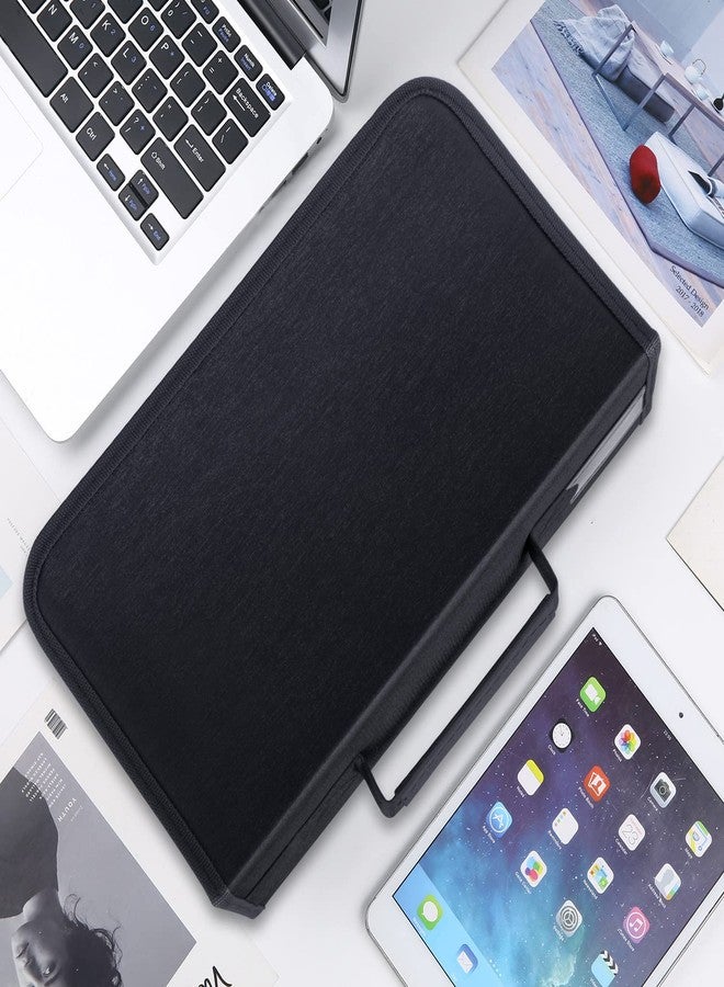 Siveit DVD Case Holder, CD/DVD Case Wallet Binder Holder 160 Capacity CD DVD Cases Organizer Portable CD Binder Wallet for Home Travel (Black binder, Black) - Image 5