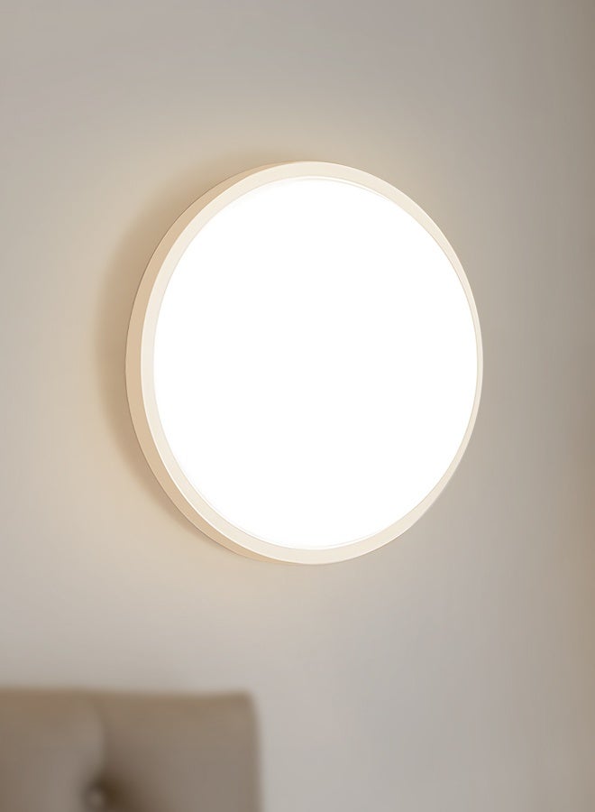 YATAI LIGHTING Modern Minimalist LED Wall Light 20W, Round White Wall Lamp 23cm, 4000K Warm White, Waterproof Indoor/Outdoor Lighting, Acrylic Shade & Metal Body for Bedroom, Hallway, Balcony - Image 1