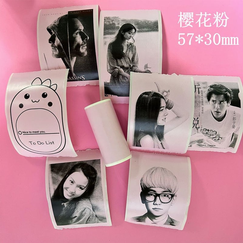Meow Meow Machine Ericsson Wrong Question Machine 57*30 Color Sticker Color Paper Self-Adhesive Label Paper Thermal Printing Paper - Image 5