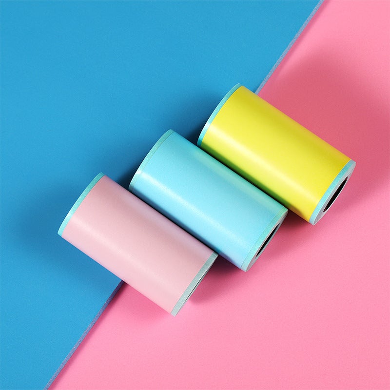 Meow Meow Machine Ericsson Wrong Question Machine 57*30 Color Sticker Color Paper Self-Adhesive Label Paper Thermal Printing Paper - Image 1