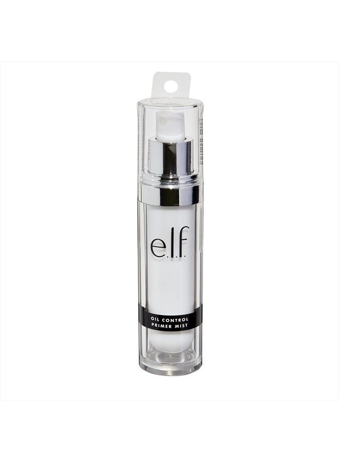 elf e.l.f, Oil Control Primer Mist, Water-Based, Mattifying, Lightweight, Hydrates, Preps, Balances Oil, Controls Shine, Enriched with Purified Water, Cucumber and Vitamin E, 1.01 Fl Oz - Image 2