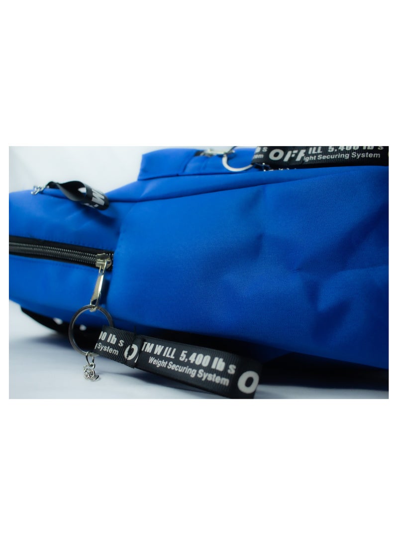 Brand Stores Casual Trendy Backpack For Girls - Blue  - Image 5