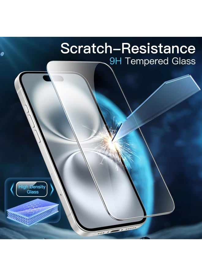 Jetech Screen Protector for iPhone 16 6.1-Inch, Tempered Glass Film with Easy Installation Tool, Case-Friendly, HD Clear, 2-Pack - Image 5