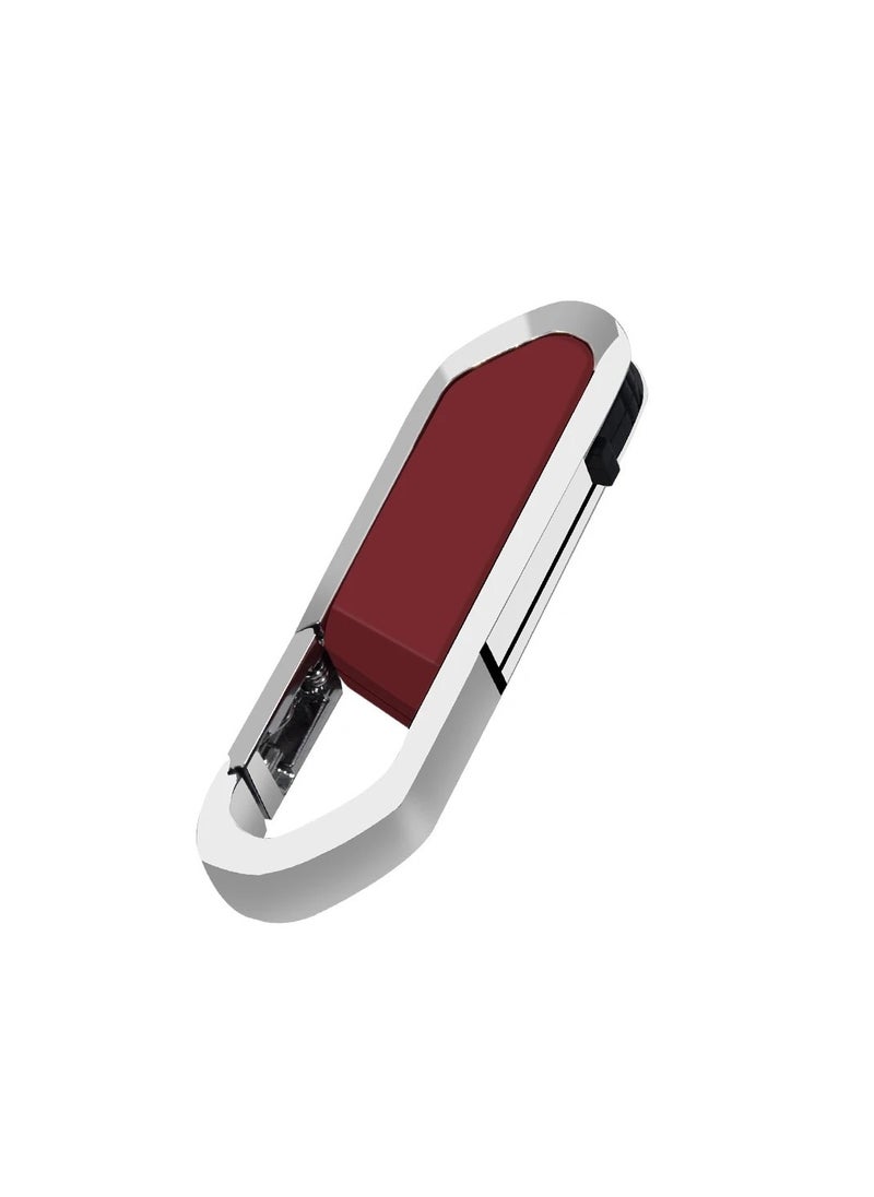 AROAQ USB Flash Drive, Portable Metal Thumb Drive with Keychain, USB 2.0 Flash Drive Memory Stick, Convenient and Fast Pen Thumb U Disk for External Data Storage, (1pc 8GB Red)  - Image 1