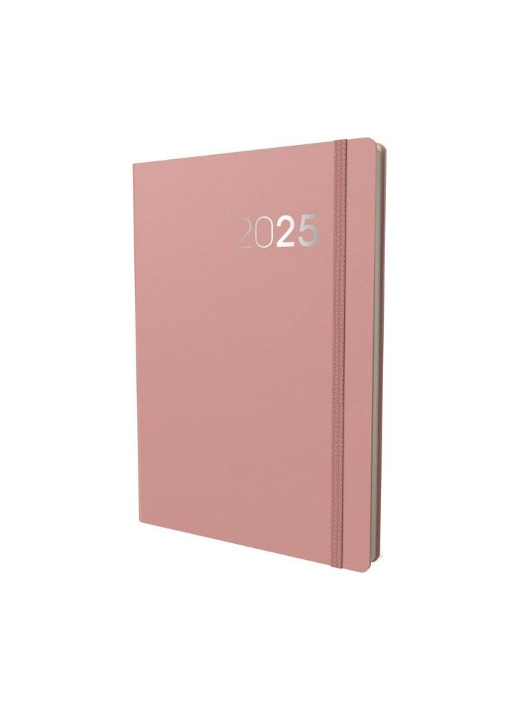 Collins - Collins Legacy 2025 Planner - A5 Day To Page Diary (with Appointments) - Pink - (CL51.50-25) - Professional Daily Planner with Soft Touch Cover - Image 1