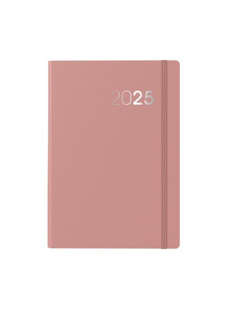 Collins - Collins Legacy 2025 Planner - A5 Day To Page Diary (with Appointments) - Pink - (CL51.50-25) - Professional Daily Planner with Soft Touch Cover - Image 1