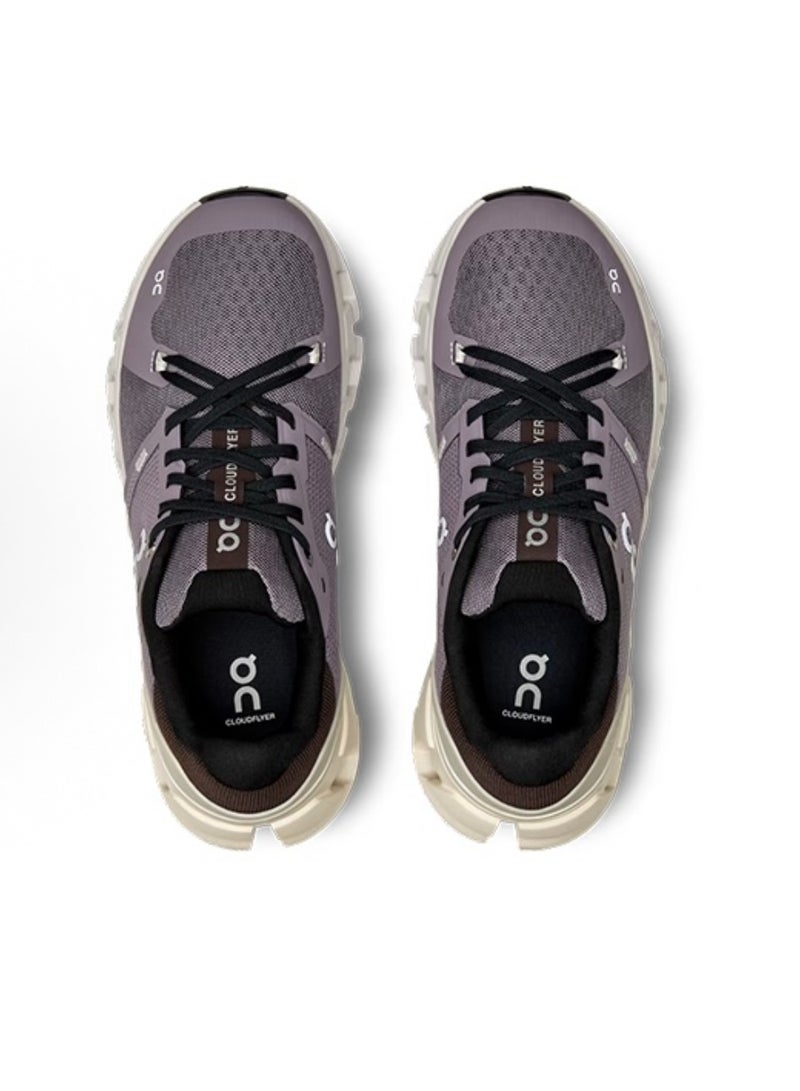 ON Cloud flyer 4 casual sneakers purple white black  - Image 4