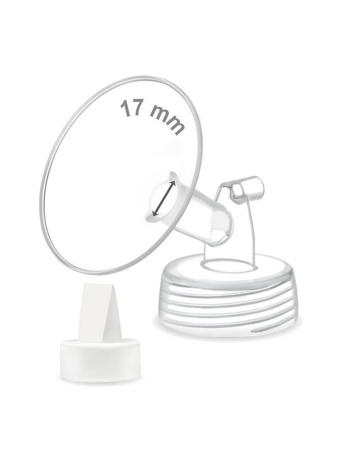 Maymom 17mm Flange and Duckbill Compatible with Motif Luna/Spectra/Ameda MYA Pumps. Not Original Spectra Synergy Gold Pump Parts or Motif Accessories. - Image 2