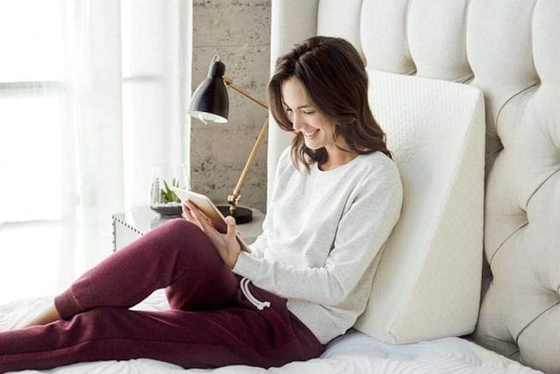 Rainbow Headboard Bed Inclined Pillow, ADULT WEDGE Pillow For Sleeping Post Surgery Bed Rest Reflux - Wedge Pillow For Leg & Knee, Gerd Hip & Lower Back Pain, Improves Circulation - Removable Zip Cover - Image 5