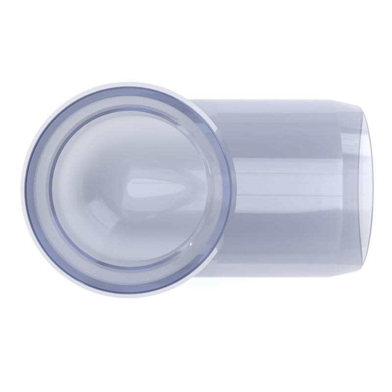 FORMUFIT F00190E-UV Elbow PVC Fitting, Furniture Grade, 90 Degree, 1" Size, Clear - Image 4