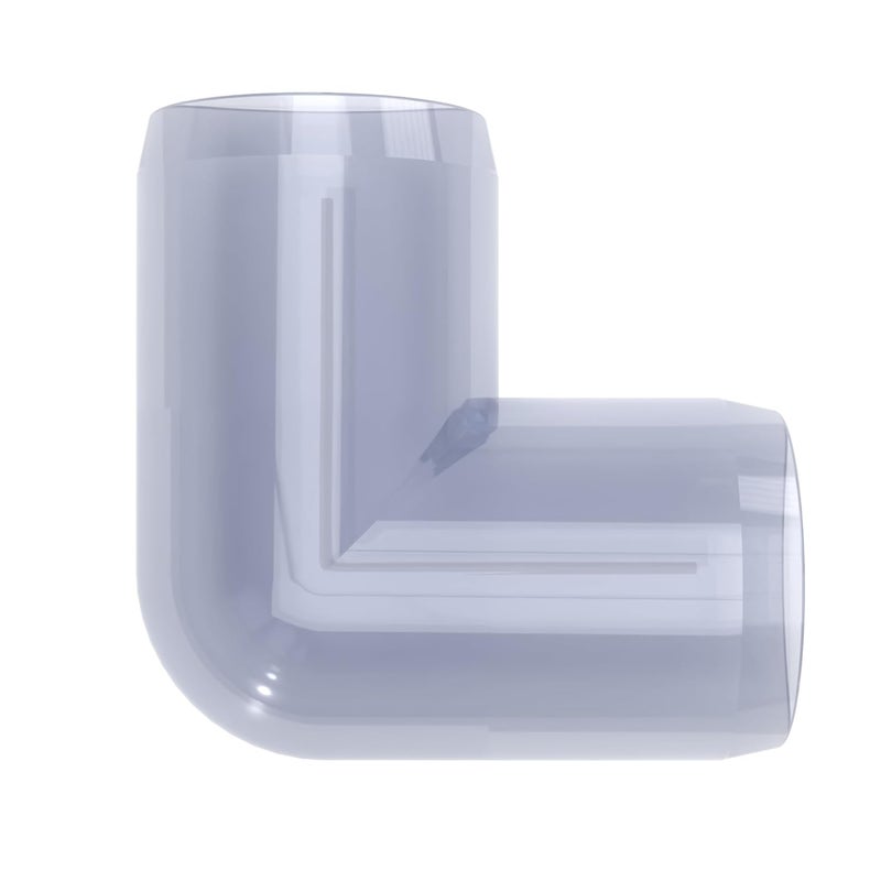 FORMUFIT F00190E-UV Elbow PVC Fitting, Furniture Grade, 90 Degree, 1" Size, Clear - Image 5