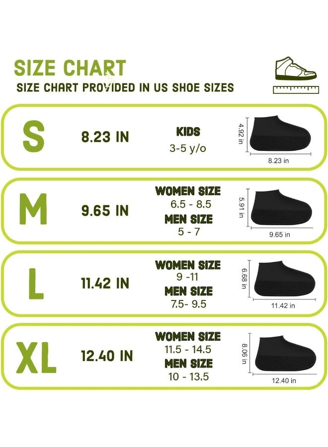 Bayi BAYI - Waterproof Shoe Cover Rain Shoe Covers Reusable Silicone Magic Shoe Running Cover Rubber Protector  - Image 3