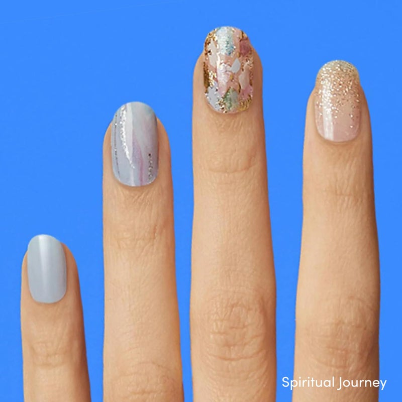 Dashing Diva Gloss Nail Strips Bundle - The Quartz Collection- Spiritual Journey & Desert Quartz - UV Free, Chip Resistant, Long Lasting Gel Stickers - Contains 2 Sets - Image 2