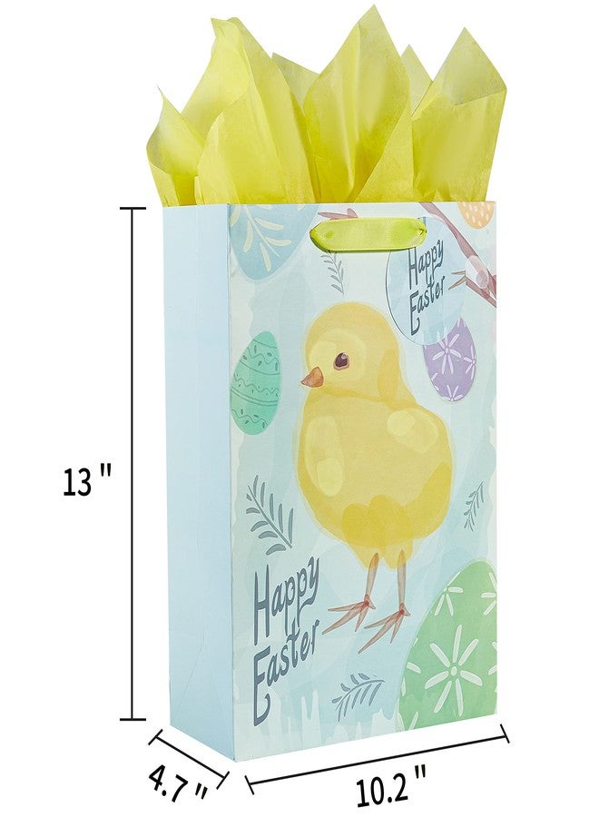 SUNCOLOR 2 Pack 13" Large Easter Gift Bags for Kids - Image 4