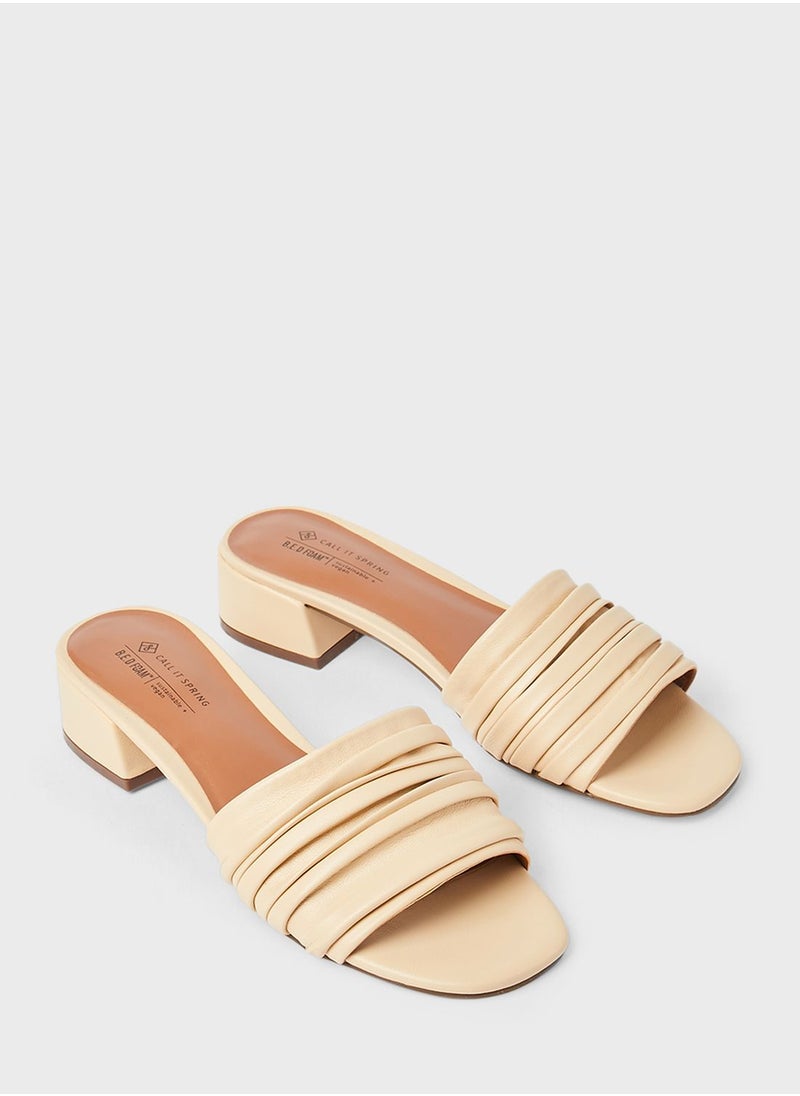 CALL IT SPRING - Drizza Block Heel Sandals - Image 1
