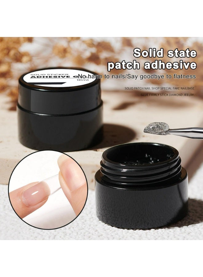CMGTYYD 4Pcs Solid Nail Glue Gel - 10ml Gap-filled Gel Nail Glue for Nail Tips Press on Nails, Upgrade Cure Needed UV Nail Glue for Acrylic Nails, Long Lasting Strong Gel Glue for Fake Nails - Image 2