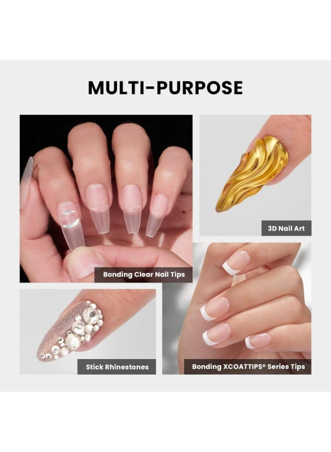 CMGTYYD 4Pcs Solid Nail Glue Gel - 10ml Gap-filled Gel Nail Glue for Nail Tips Press on Nails, Upgrade Cure Needed UV Nail Glue for Acrylic Nails, Long Lasting Strong Gel Glue for Fake Nails - Image 3