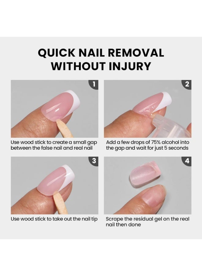 CMGTYYD 4Pcs Solid Nail Glue Gel - 10ml Gap-filled Gel Nail Glue for Nail Tips Press on Nails, Upgrade Cure Needed UV Nail Glue for Acrylic Nails, Long Lasting Strong Gel Glue for Fake Nails - Image 5