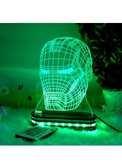 Varna Crafts Varna Crafts Plastic LED Ironman Mask Lamp BlackPack of 1  - Image 2