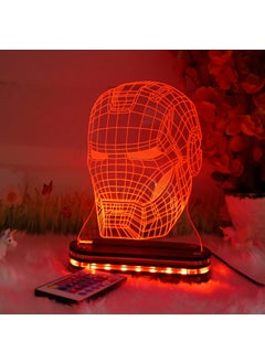 Varna Crafts Varna Crafts Plastic LED Ironman Mask Lamp BlackPack of 1  - Image 1
