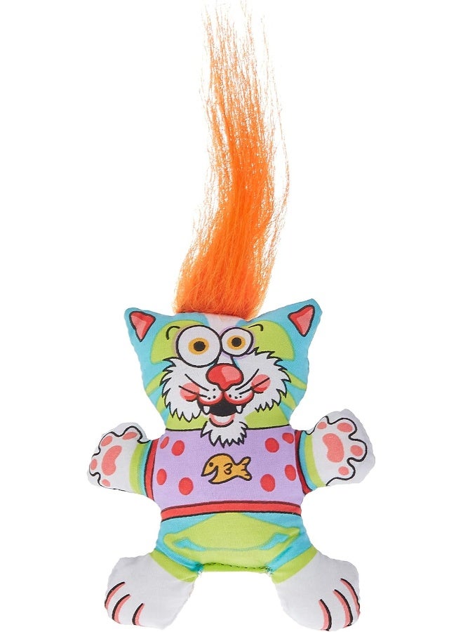 Petstages 745 Madcap Big Hair Kitty Cat Catnip Toss and Bat Plush Toy - Image 4