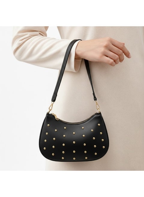 Small black women's shoulder bag