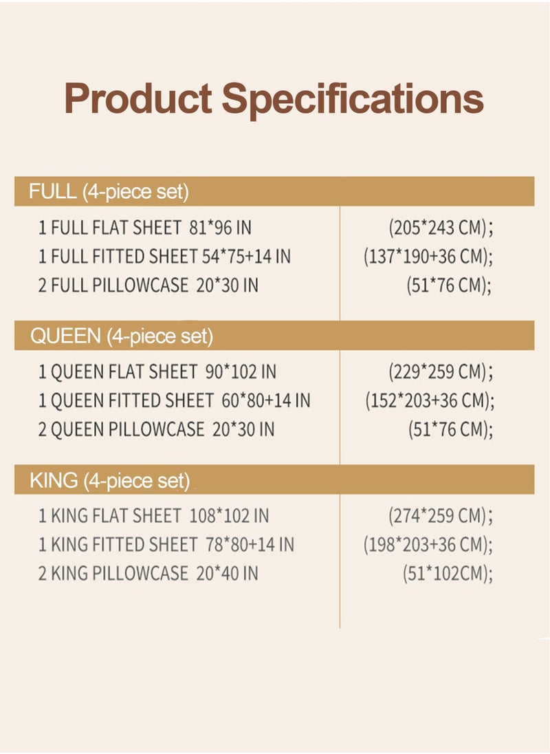 Satin Bed Sheets Set, 4 Pieces Cooling Soft and Wrinkle Hotel Luxury Silky Bedding Set, 1 Deep Pocket Fitted Sheet, 1 Flat Sheet,  2 Pillowcases(King) - pzsku/Z3B68BCA0404AB2CCD2BAZ/45/_/1719380540/8ddc5698-905b-4cfc-9d10-2545224b5003