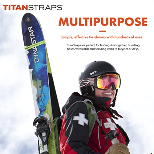 TitanStraps Titan Utility Straps – Easy-To-Use, Reliable Tension Straps for Securing Bike & Moto Gear, Skis, Garden Hoses, Field Repairs – Use in Frigid Temp – 60 lb. Working Load, 18" Length, Fluoro Pink, 2-Pack - Image 4