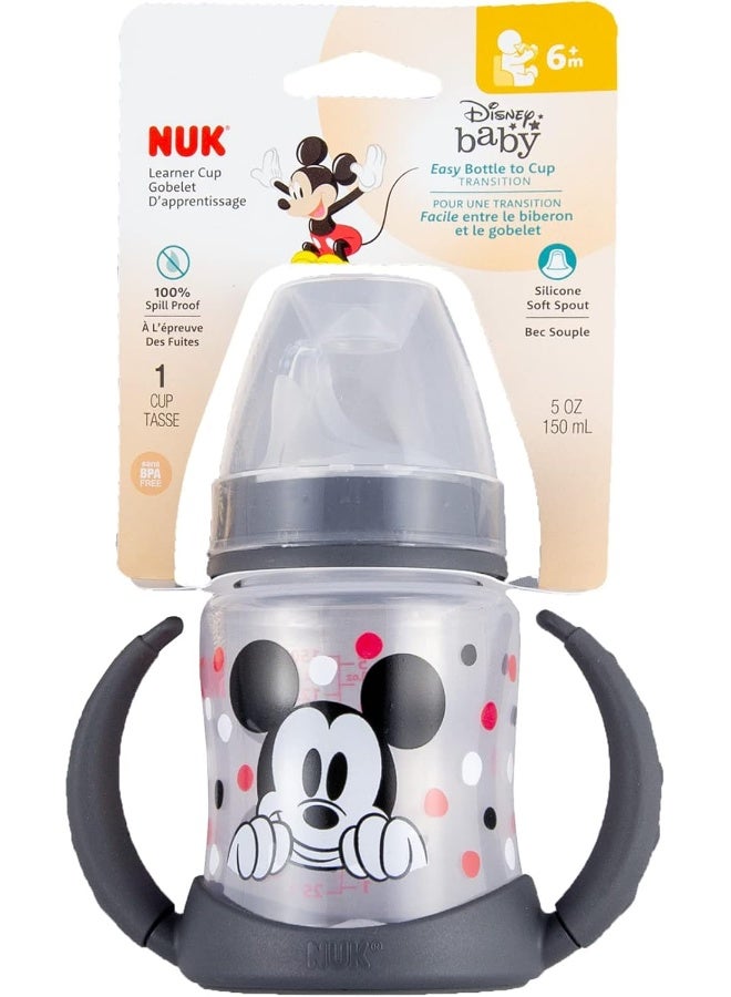 NUK كوب سبيلي نوك ديزني التعليمي، ميكي ماوس، 5 أونص، عبوة واحدة - Image 2