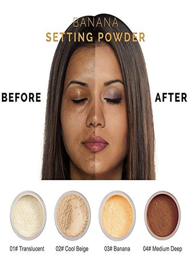 PHOERA Translucent Makeup Setting Matte Face Powder + Puff, Long Lasting Lightweight Foundation Make Up Fixer Beauty Blender Highlighter Palette - Ideal for Flash Photography - 02 COOL BEIGE - Image 4