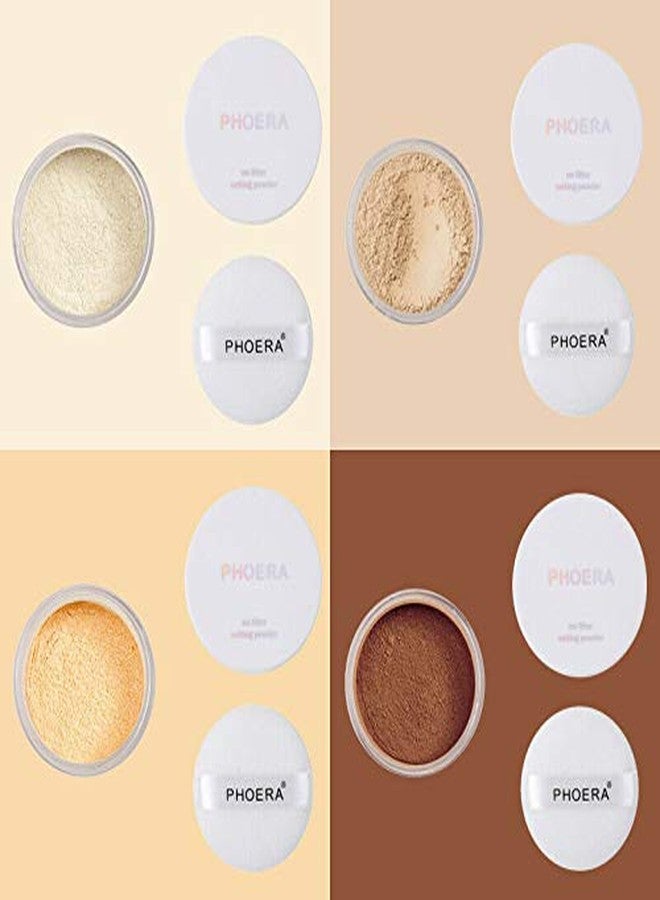PHOERA Translucent Makeup Setting Matte Face Powder + Puff, Long Lasting Lightweight Foundation Make Up Fixer Beauty Blender Highlighter Palette - Ideal for Flash Photography - 02 COOL BEIGE - Image 5