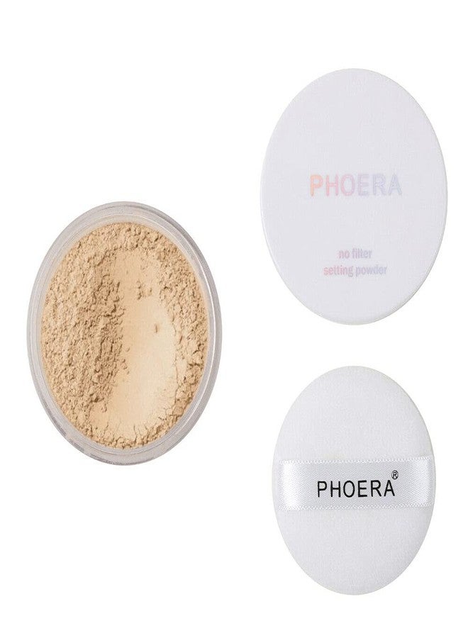PHOERA Translucent Makeup Setting Matte Face Powder + Puff, Long Lasting Lightweight Foundation Make Up Fixer Beauty Blender Highlighter Palette - Ideal for Flash Photography - 02 COOL BEIGE - Image 1