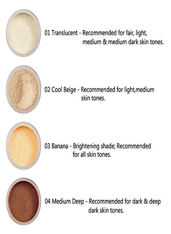 PHOERA Translucent Makeup Setting Matte Face Powder + Puff, Long Lasting Lightweight Foundation Make Up Fixer Beauty Blender Highlighter Palette - Ideal for Flash Photography - 02 COOL BEIGE - Image 3