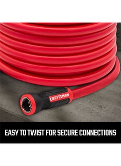 ORBIT Craftsman Professional Grade Hot Water Hose Red and Black 5/8 Inch x 75 ft CMXMHBB16552  - Image 2