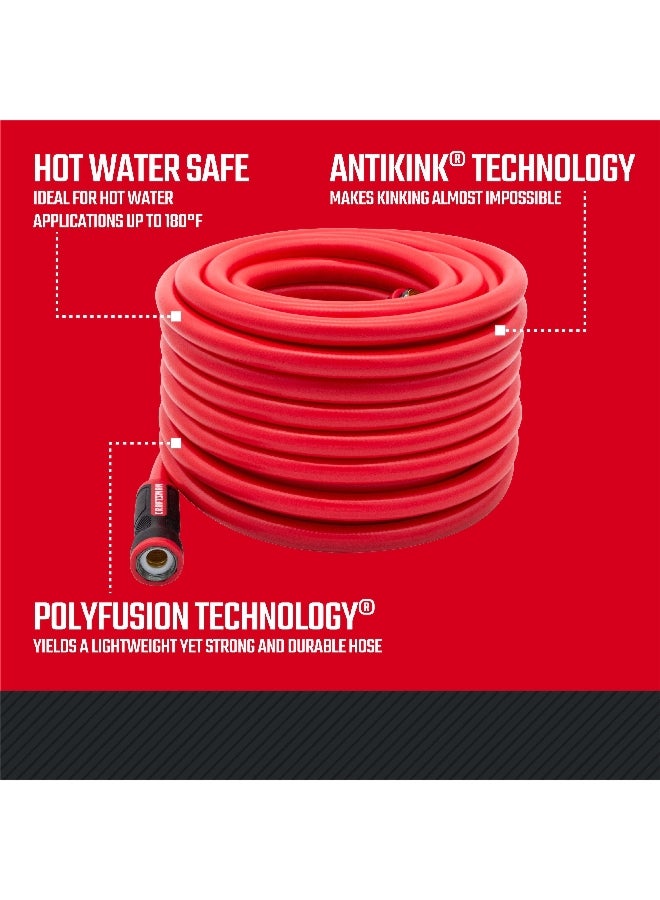 ORBIT Craftsman Professional Grade Hot Water Hose Red and Black 5/8 Inch x 75 ft CMXMHBB16552 - Image 3